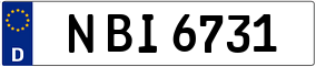 Trailer License Plate